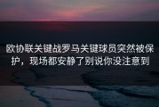 欧协联关键战罗马关键球员突然被保护，现场都安静了别说你没注意到