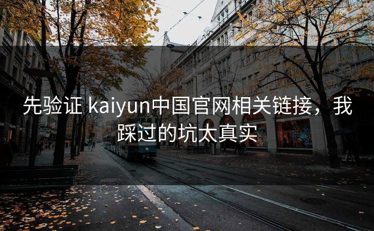 先验证 kaiyun中国官网相关链接，我踩过的坑太真实